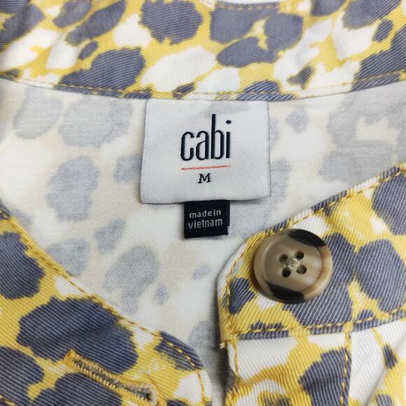Cabi The Dreamer Providence Shirt Jacket Medium Safari Leopard Jungle Print - Picture 9 of 14